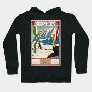 Vintage Travel Poster Austria Salzkammergut Hoodie